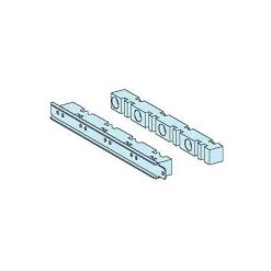 Schneider 04661 Support Fixe Jeu De Barres Vertical Latéral - Barre 5/10 Mm - Noir