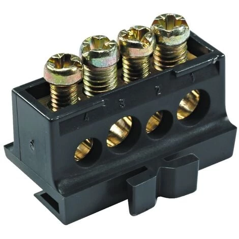 SCHNEIDER Bornier Isolé 80 A, 4 Trous - 13575 3 SCHNEIDER Bornier Isolé 80 A, 4 Trous - 13575