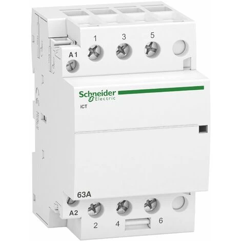 SCHNEIDER Acti9, ICT Contacteur 63A 3NO 220...240VCA 50Hz - A9C20863 3 SCHNEIDER Acti9, ICT Contacteur 63A 3NO 220...240VCA 50Hz - A9C20863