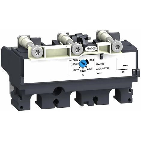 SCHNEIDER DECLENCHEUR MA100 3P3D POUR DISJONCTEUR NSX100-250 - LV429120 3 SCHNEIDER DECLENCHEUR MA100 3P3D POUR DISJONCTEUR NSX100-250 - LV429120