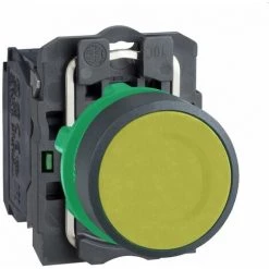 SCHNEIDER Harmony Bouton-poussoir Jaune Ø22 - à Impulsion Affleurant - 1F - XB5AA51