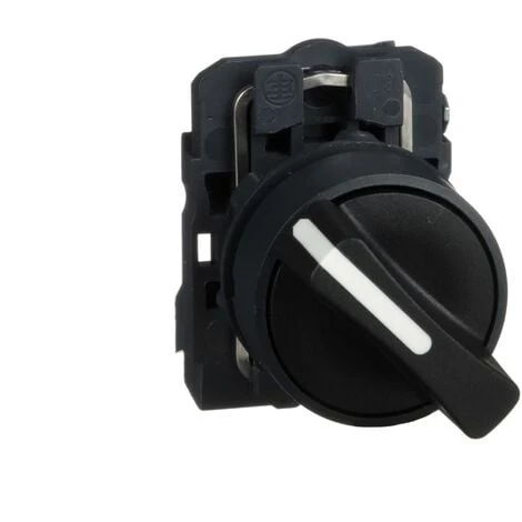 SCHNEIDER Harmony Bouton Tournant Noir Ø22 - à Manette - 2 Positions - 1F - XB5AD21 3 SCHNEIDER Harmony Bouton Tournant Noir Ø22 - à Manette - 2 Positions - 1F - XB5AD21