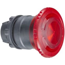 SCHNEIDER Harmony Tête Coupure D'urgence Lumineux Ø40 Tourner Pour Déverrouiller Ø22 Rouge - ZB5AW743