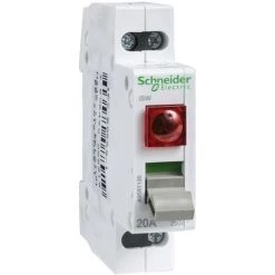 SCHNEIDER Acti9, ISW Interrupteur De Commande à Voyant Lumineux 230V 1P 20A 250VCA - A9S61120