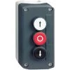 SCHNEIDER Harmony Boite - 3 Boutons Poussoirs Ø22 - Blanc /rouge /noir - XALD324 -SCHNEIDER Soldes 12590230 1