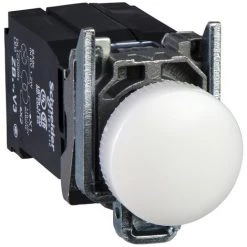 SCHNEIDER Harmony Voyant Rond Ø22 - IP66 - Blanc - LED Intégrée - 400Vac - XB4BV5B1