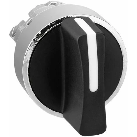 SCHNEIDER Harmony Tête De Bouton Tournant - 3 Positions - Ø22 - Noir - ZB4BD8 3 SCHNEIDER Harmony Tête De Bouton Tournant - 3 Positions - Ø22 - Noir - ZB4BD8