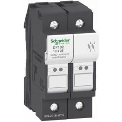 SCHNEIDER PORTE-FUS 2P 32A POUR FUSIBLE 10 X 38 MM - DF102