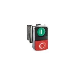 SCHNEIDER Harmony Bt-pous Ø22 Double Touche, Ressort De Rappel Vert + Rouge IP66, IP69 K - XB4BL73415