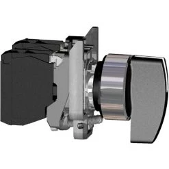 SCHNEIDER Harmony Bouton Tournant Noir Ø22 - à Crosse - 2 Positions - 1F - XB4BJ21