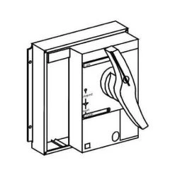 SCHNEIDER Commande Rotative FrontaleNS 630b..1600 - Poignée Noire - 33863