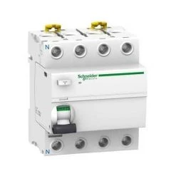 SCHNEIDER Acti9, IID Interrupteur Différentiel 4P 80A 30mA Type AC - A9R11480