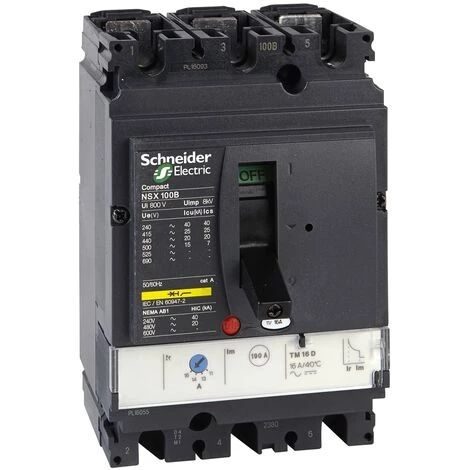 SCHNEIDER NSX100H TM80D 3P3D - Disjoncteur Compact - LV429671 3 SCHNEIDER NSX100H TM80D 3P3D - Disjoncteur Compact - LV429671