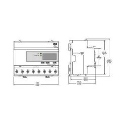 SCHNEIDER Acti9, IEM Compteur D'énergie IEM3110 63A, Impulsionss, MID - A9MEM3110