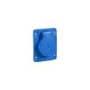SCHNEIDER PratiKa - Socle De Prise NF 65x85mm - 2P+T 10-16 A - IP54 - Connex. Arr. - Bleu - PKN61B