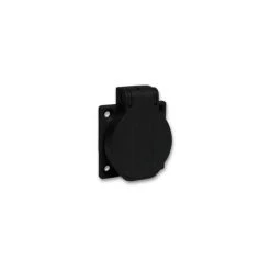 SCHNEIDER PratiKa - Socle De Prise NF 50x50mm - 2P+T 10-16 A - IP54 - Connex. Arr. - Noir - PKN51N