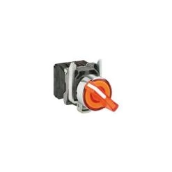 SCHNEIDER Harmony Bouton Tournant Lumineux Orange Ø22 à Manette 2 Positions 24V 1O+1F - XB4BK125B5