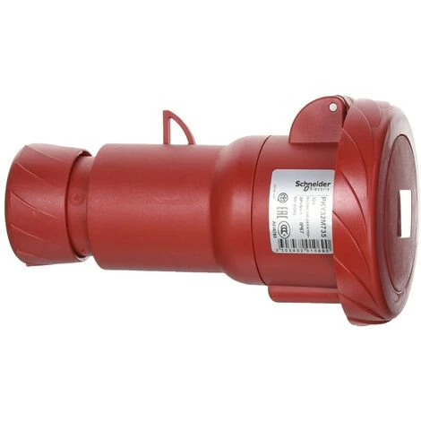 Prise Mobile Industrielle Schneider 3X32A+NT 400V IP67 Rouge PKY32M735 4 Prise Mobile Industrielle Schneider 3X32A+NT 400V IP67 Rouge PKY32M735 – Image 2