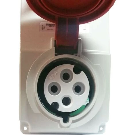 Prise Verticale à Verrouillage Schneider 3X32A+E 400V IP44 82046 4 Prise Verticale à Verrouillage Schneider 3X32A+E 400V IP44 82046 – Image 2
