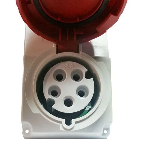 Prise Verticale à Verrouillage Schneider 3X32A+NT 400V IP65 82097 4 Prise Verticale à Verrouillage Schneider 3X32A+NT 400V IP65 82097 – Image 2