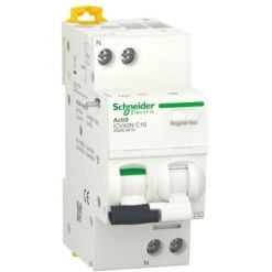 Schneider Acti9 Disjoncteur Différentiel 1P+N 16A 30MA AC 6KA A9DE3616