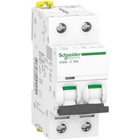 Interrupteur Magnétothermique Schneider 2P 16A 4,5 KAC 2 Modules A9F64216 3 Interrupteur Magnétothermique Schneider 2P 16A 4,5 KAC 2 Modules A9F64216