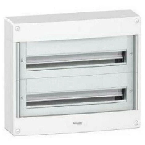 Coffret électrique Saillie 2 Rangées 24 Modules Pragma Schneider PRA10266W 3 Coffret électrique Saillie 2 Rangées 24 Modules Pragma Schneider PRA10266W