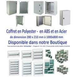 Coffret électrique Saillie 4 Rangées 24 Modules Pragma Schneider PRA10268W -SCHNEIDER Soldes 14871885 3