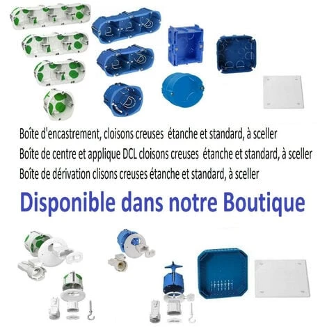 Lot De 10 Boîtes D'encastrement étanche 2 Poste ø 67 Prof40mm IMT35000 Schneider 4 Lot De 10 Boîtes D'encastrement étanche 2 Poste ø 67 Prof40mm IMT35000 Schneider – Image 2