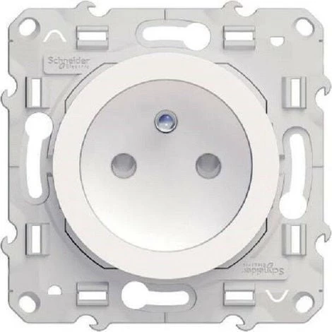 Lot De 5 Prises De Courant 2P+T 16A Odace Blanc Connexion Auto Schneider S520059 3 Lot De 5 Prises De Courant 2P+T 16A Odace Blanc Connexion Auto Schneider S520059