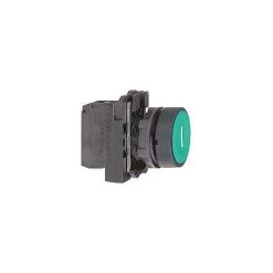 SCHNEIDER Harmony Bouton-poussoir Vert Ø22 - à Impulsion Affleurant - 1F - XB5AA3311