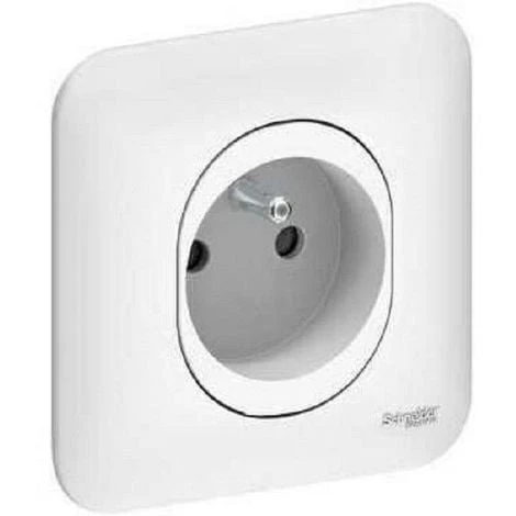 Lot De 50 Prises De Courant 2P+T 16A Avec Plaque Schneider Ovalis Blanc S260059 3 Lot De 50 Prises De Courant 2P+T 16A Avec Plaque Schneider Ovalis Blanc S260059