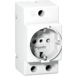 Schneider Schuko Socket 2X16A 250V 3 Modules A9A15303