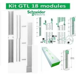 Goulotte GTL 18 Modules 2 Compartiments Clipsable Rési9 Schneider R9HKT18
