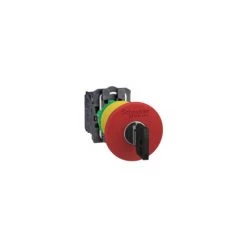 SCHNEIDER Harmony XB5 - Bouton Arrêt Urgence - Ø40 - à Clé 455 - Rouge - 1O+1F - Vis