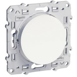 SCHNEIDER Double Poussoir Odace Anthracite Connexion Rapide à Vis