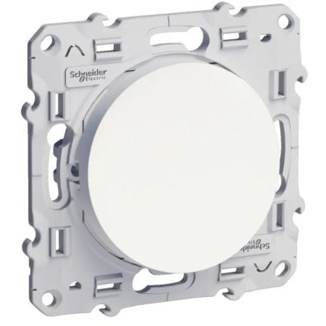 SCHNEIDER Double Poussoir Odace Anthracite Connexion Rapide à Vis 3 SCHNEIDER Double Poussoir Odace Anthracite Connexion Rapide à Vis