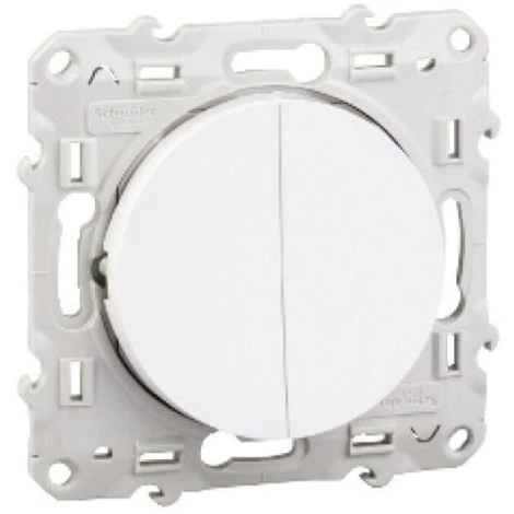 SCHNEIDER Double Poussoir Odace Anthracite Connexion Rapide à Vis 5 SCHNEIDER Double Poussoir Odace Anthracite Connexion Rapide à Vis – Image 3