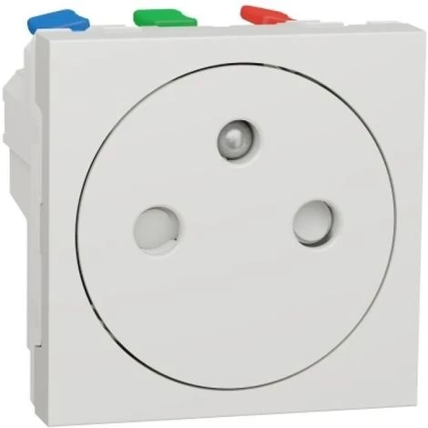 SCHNEIDER Double Prise De Courant 2P+T Goul Connexion Rapide Blanc Unica - Blanc 3 SCHNEIDER Double Prise De Courant 2P+T Goul Connexion Rapide Blanc Unica - Blanc
