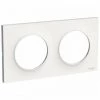 SCHNEIDER Odace Styl, Boite De 10 Plaques Blanc 2 Postes Horizontaux Ou Verticaux Entraxe 71mm -SCHNEIDER Soldes 22912619 1