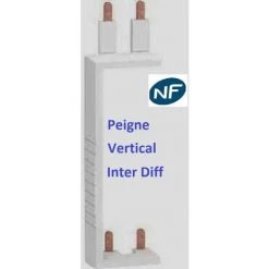 Dijsoncteur 1P+N 2A - 10A - 16A - 20A - 32A Et Interrupteur Dif A Ou AC 2x40A Ou 2x63A Schneider Rési9-XP | Matériel: Peigne Vertical