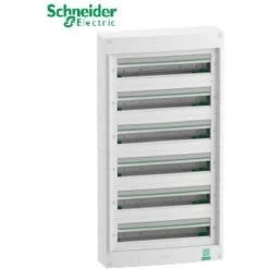 Coffret électrique Saillie 6 Rangées 24 Modules Rési9 Schneider R9H24406
