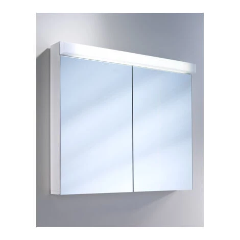 Armoire De Toilette Schneider LOWLine 80 / 2 / LED, 151.280, Exécution: Norme UE/corps Blanc - 151.280.02.02 3 Armoire De Toilette Schneider LOWLine 80 / 2 / LED, 151.280, Exécution: Norme UE/corps Blanc - 151.280.02.02