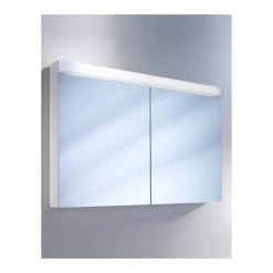 Armoire De Toilette Schneider LOWLine 120 / 2 / LED 151.320, Exécution: Norme UE/corps Blanc - 151.320.02.02