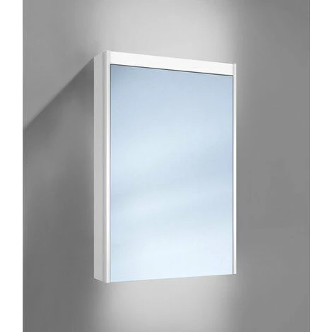 Schneider O-line LED Armoire De Toilette 012 50/1/LED, éclairage Haut Et Bas, Exécution: Norme UE/corps Blanc - 164.251.02.02 3 Schneider O-line LED Armoire De Toilette 012 50/1/LED, éclairage Haut Et Bas, Exécution: Norme UE/corps Blanc - 164.251.02.02