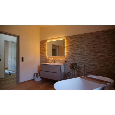 Schneider A-line Miroir Lumineux LED 90x76 Cm, 166.290.01., Coloris: Argent Anodisé - 166.290.01.50 4 Schneider A-line Miroir Lumineux LED 90x76 Cm, 166.290.01., Coloris: Argent Anodisé - 166.290.01.50 – Image 2