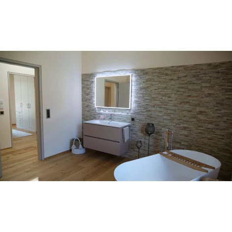 Schneider A-line Miroir Lumineux LED 90x76 Cm, 166.290.01., Coloris: Argent Anodisé - 166.290.01.50 5 Schneider A-line Miroir Lumineux LED 90x76 Cm, 166.290.01., Coloris: Argent Anodisé - 166.290.01.50 – Image 3