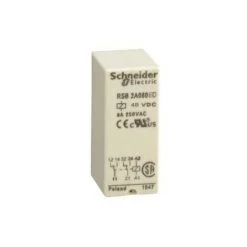 Schneider RSB2A080ED Relais Interface 48V CC 20F Zelio Relay - Blanc