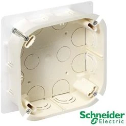 Boîte De Dérivation Cloison Creuse 120x120x40mm Avec Couvercle ENN12811 Schneider