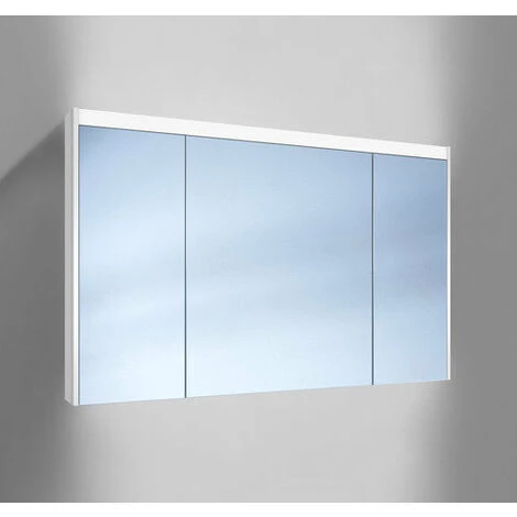 Armoire De Toilette Schneider O-Line LED, 012 120/3/LED, 3 Portes, éclairage Haut Et Bas, Exécution: Norme CH/corps Blanc - 164.321.01.02 3 Armoire De Toilette Schneider O-Line LED, 012 120/3/LED, 3 Portes, éclairage Haut Et Bas, Exécution: Norme CH/corps Blanc - 164.321.01.02